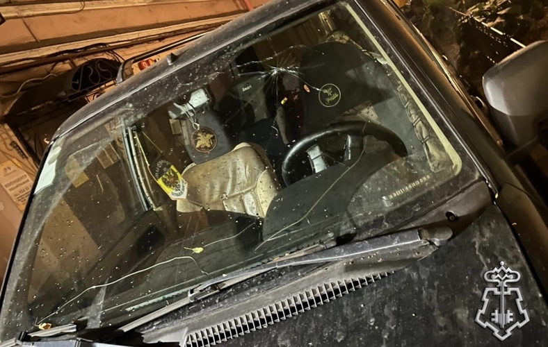 В Петербурге представители Росгвардии задержали хулигана, повредившего чужой автомобиль
