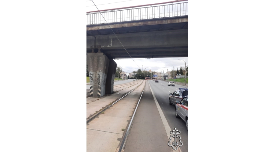 Петербургские росгвардейцы передали медикам гражданина, мешавшего проезду трамваев на проспекте Испытателей