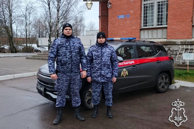 В Ленобласти наряд Росгвардии спас жителя Выборга, рисковавшего замерзнуть ночью в лесополосе неподалеку от Выборгского замка