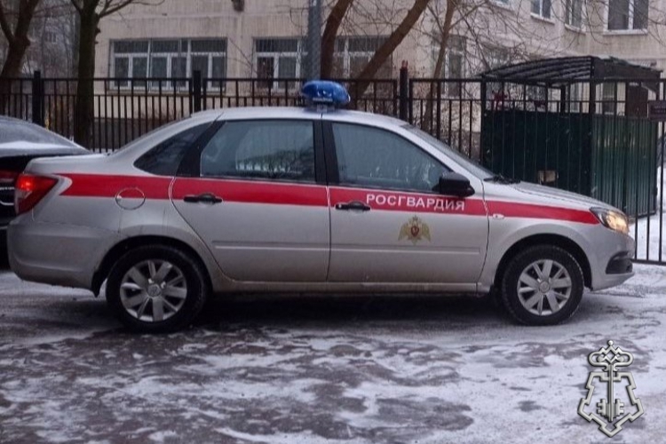 Петербургские росгвардейцы задержали хулигана, пытавшегося ночью открыть шлагбаум и попасть на территорию учебного заведения