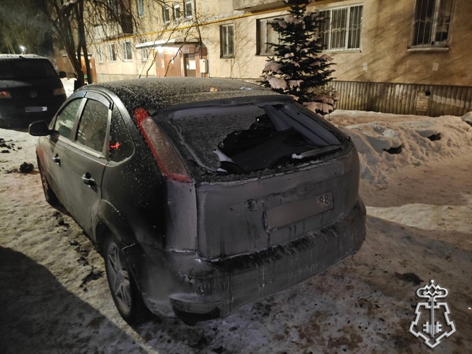 Росгвардейцы задержали хулигана, ударившего детским самокатом по припаркованной машине в одном из поселков в Ленобласти