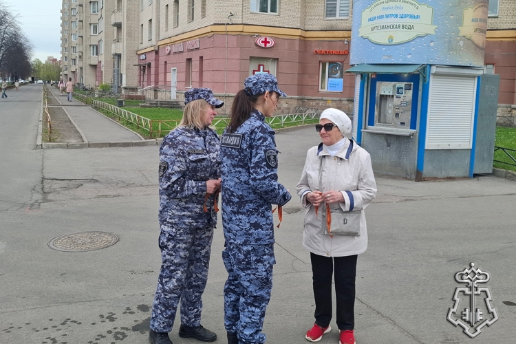 Сотрудники Росгвардии Красносельского района Санкт-Петербурга присоединились к мероприятиям, посвященным Дню Победы