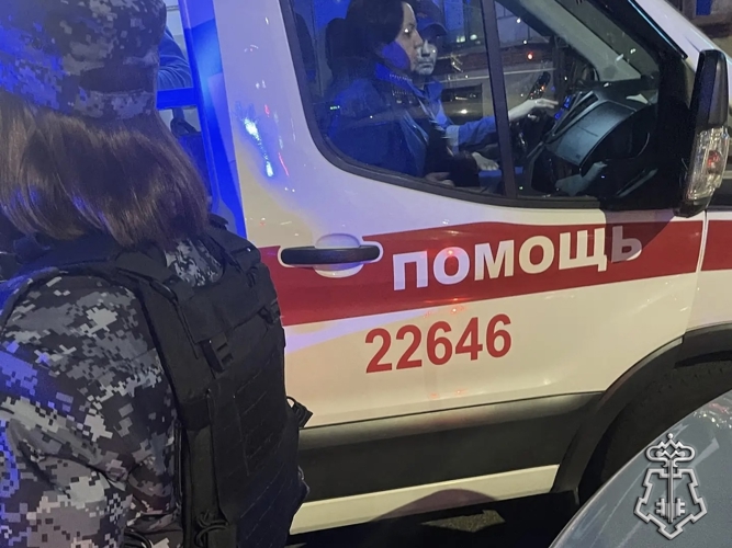 В центре Санкт-Петербурга сотрудники Росгвардии задержали участника уличной драки, укусившего своего оппонента за ухо