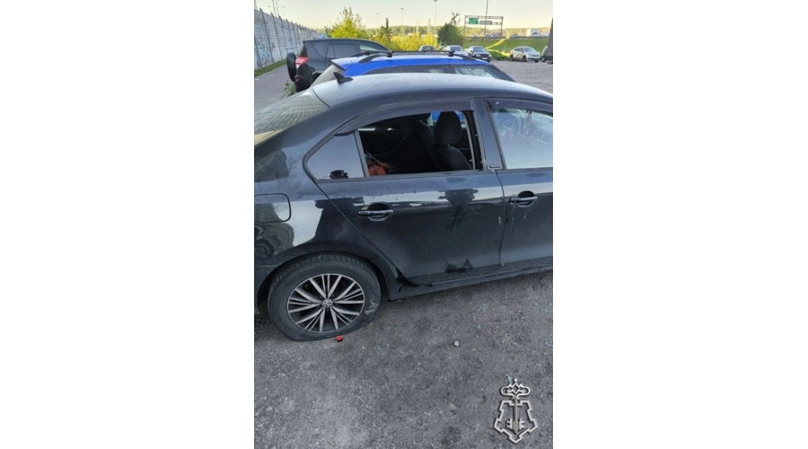 В Санкт-Петербурге росгвардейцы задержали нетрезвого рецидивиста, проколовшего все колеса у припаркованной иномарки