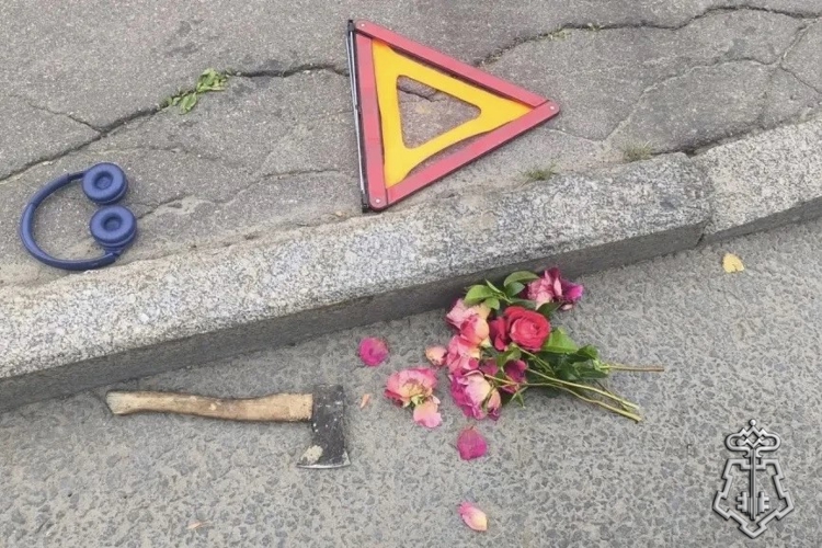 Петербургские росгвардейцы задержали вооруженного топором хулигана, повредившего модуль автобусной остановки 